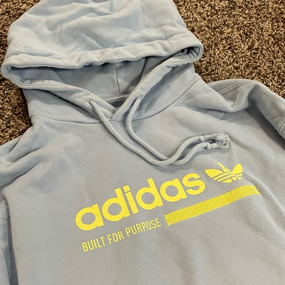 Adidas Kaval Light Blue Neon Graphic Hoodie Jacket Large Limited Rare Deadstock - Picture 7 of 11